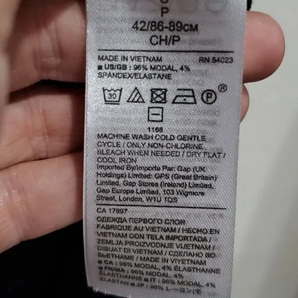 Banana Republic The Signature Tee Collection Long Sleeve Tunic in Black Size S - Picture 13 of 13